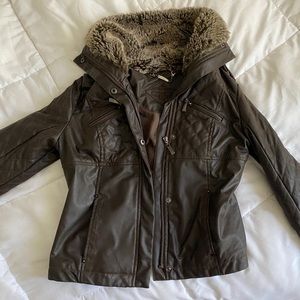 Brown Women Leather Jacket
